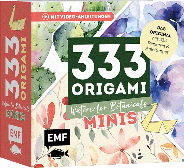 333 Origami Minis - Watercolor Botanicals