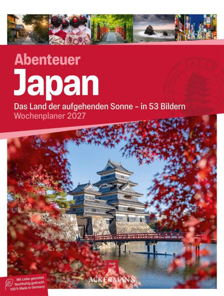 Abenteuer Japan Wochenplaner Kalender 2027